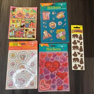 Vintage Stickers Forget Me Not Sandylion Bears Valentines Perfume Scented